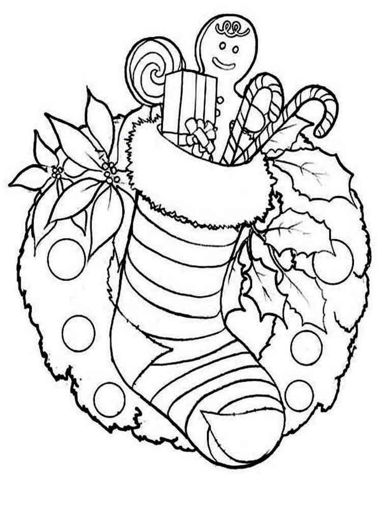 Festive Christmas Coloring Pages Printable 26