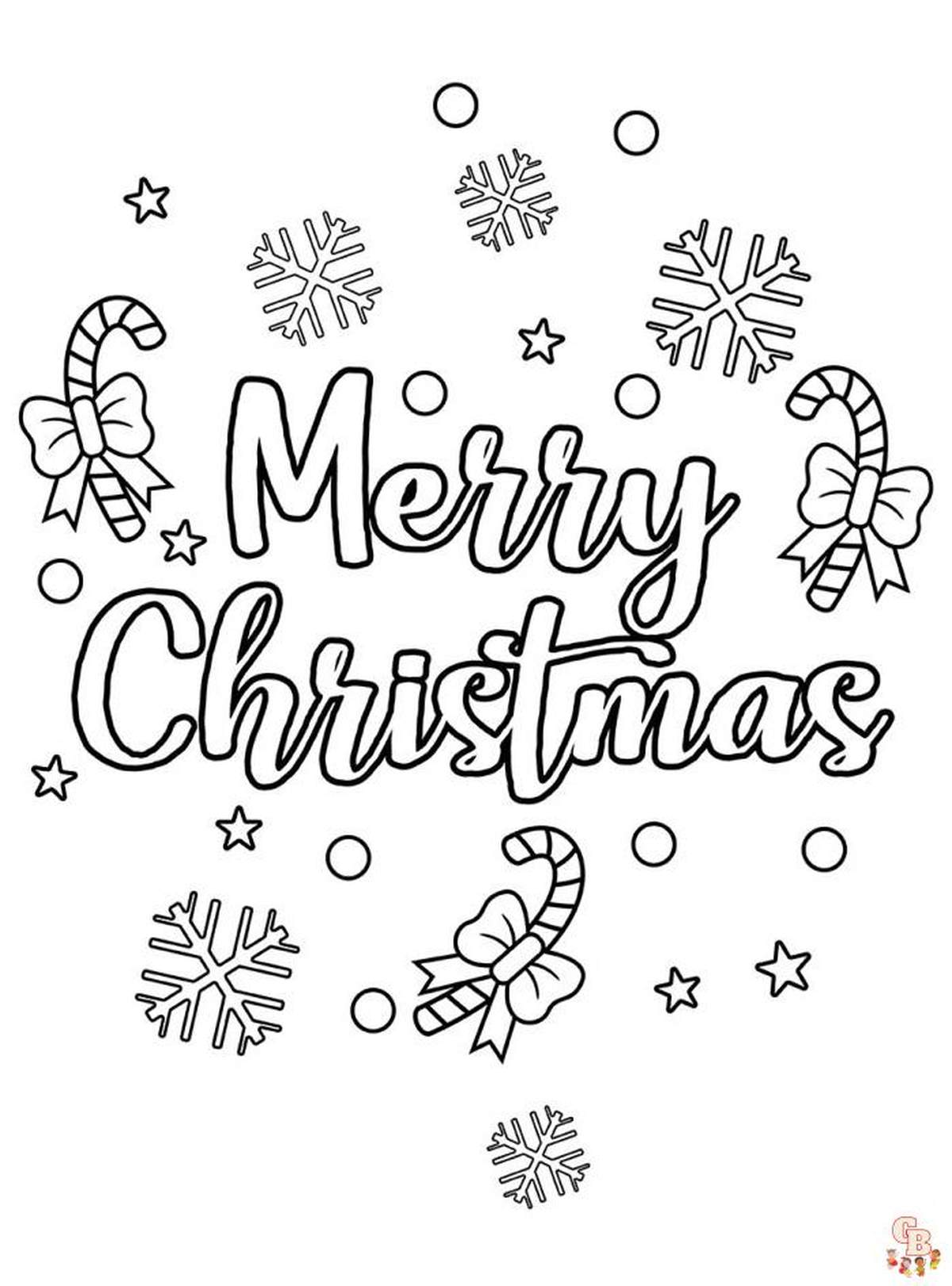 Festive Christmas Coloring Pages Printable 27