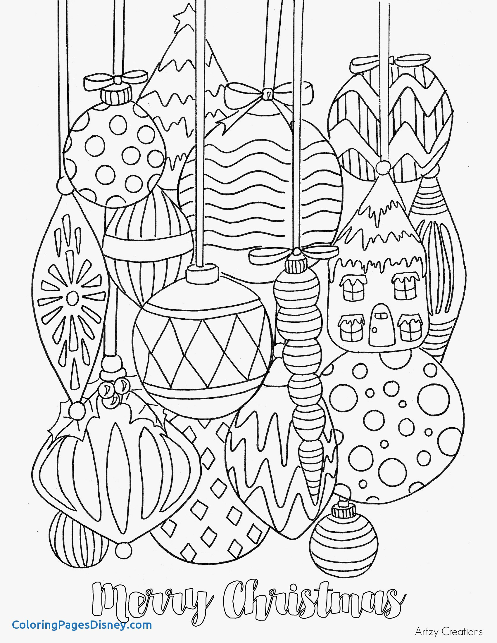 Festive Christmas Coloring Pages Printable 29