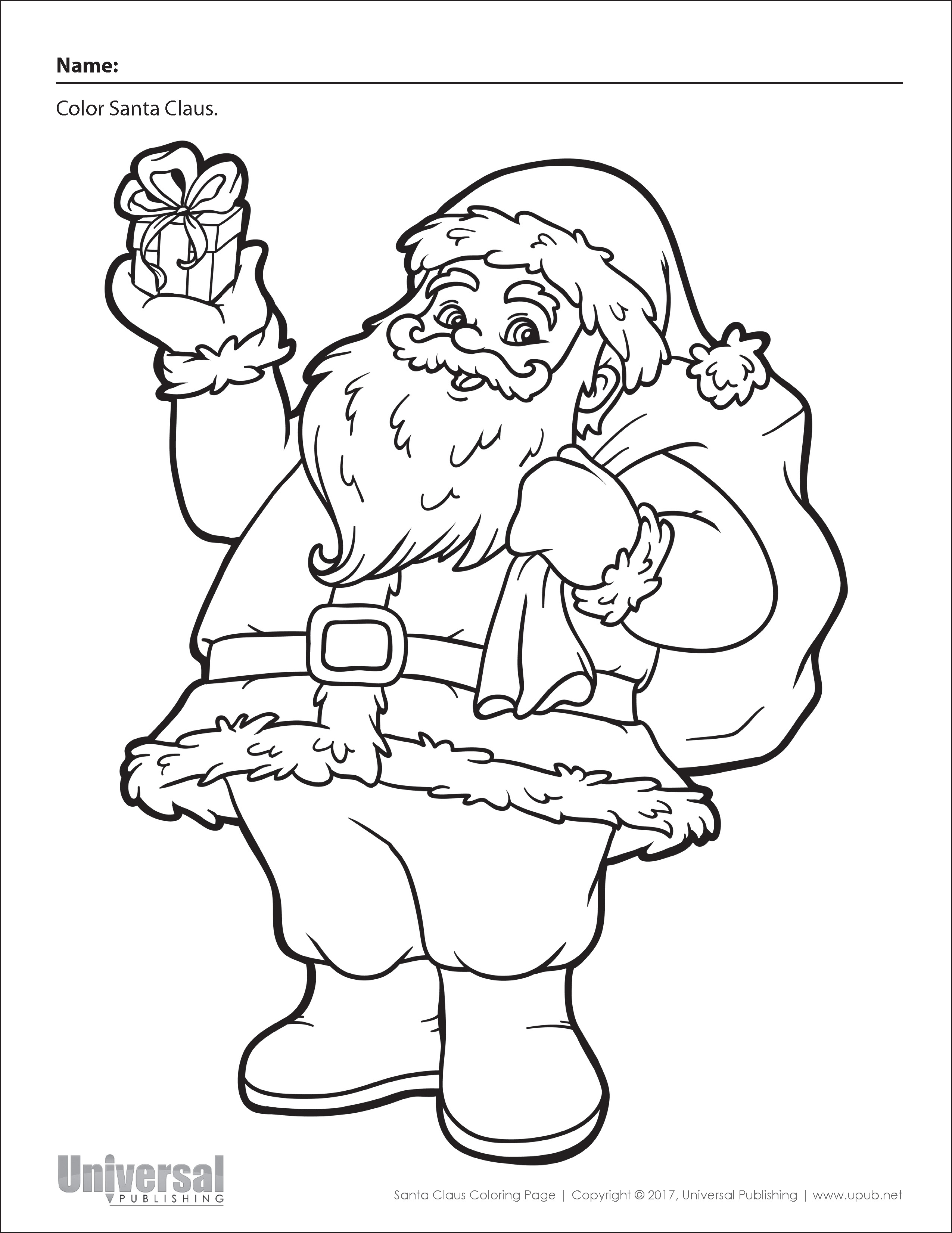 Festive Christmas Coloring Pages Printable 32