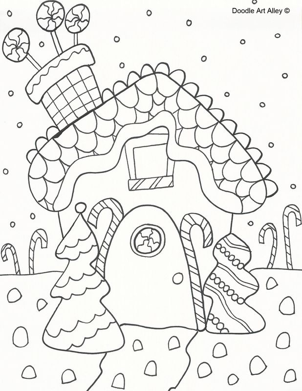 Festive Christmas Coloring Pages Printable 34