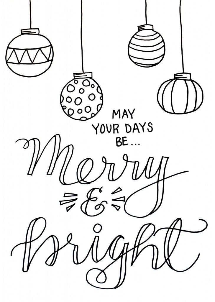 Festive Christmas Coloring Pages Printable 35