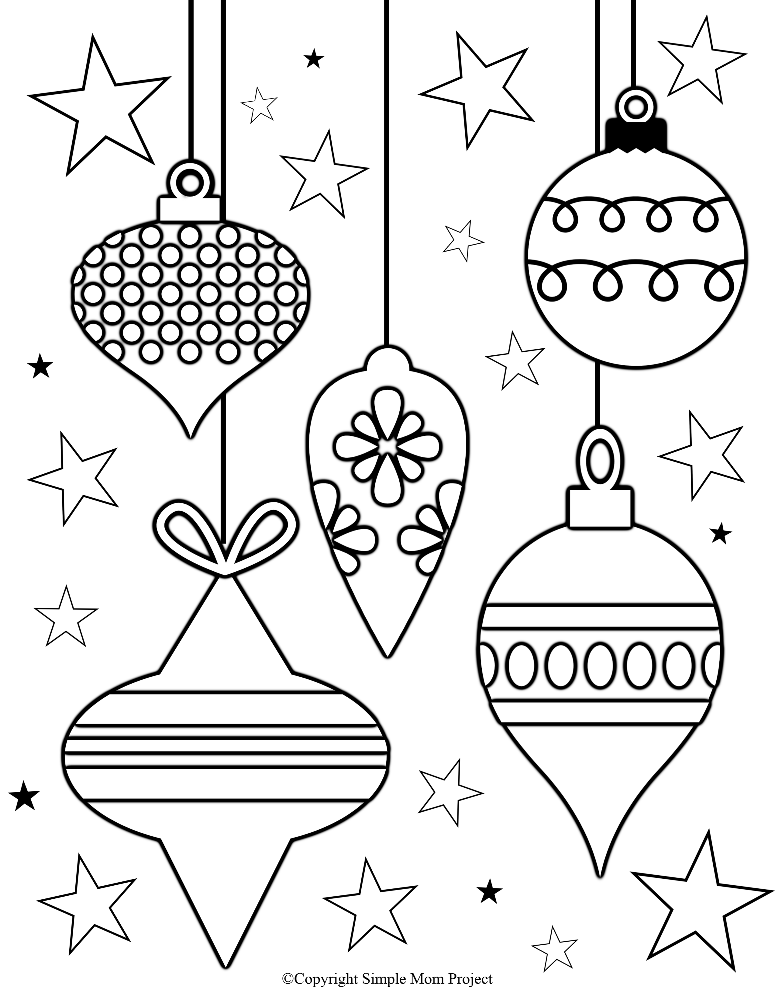 Festive Christmas Coloring Pages Printable 4