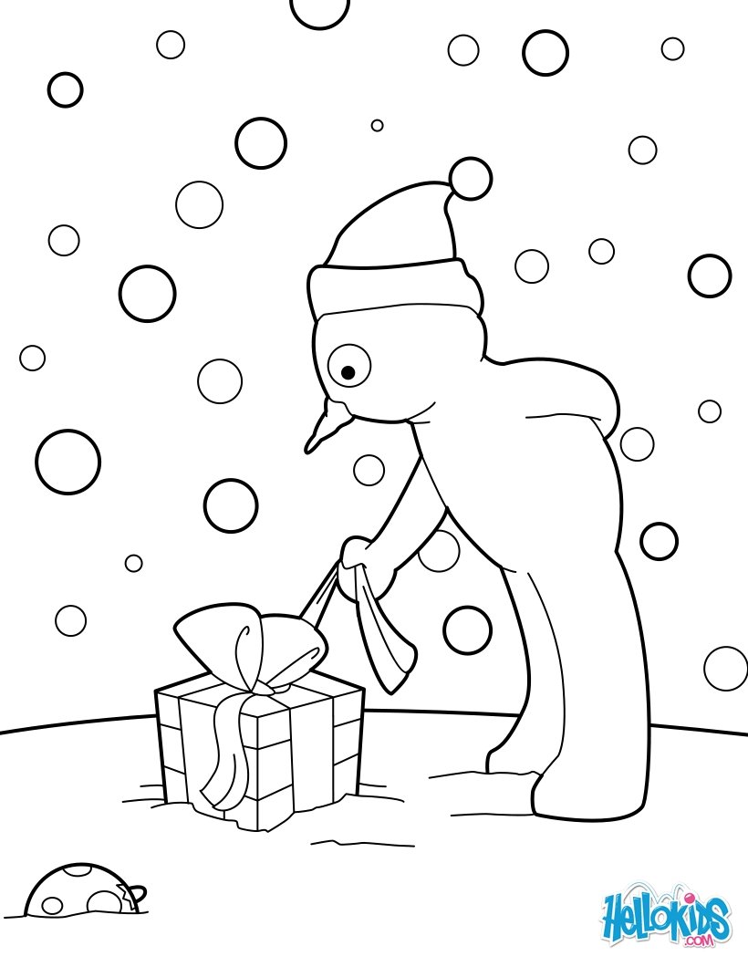 Festive Christmas Coloring Pages Printable 8