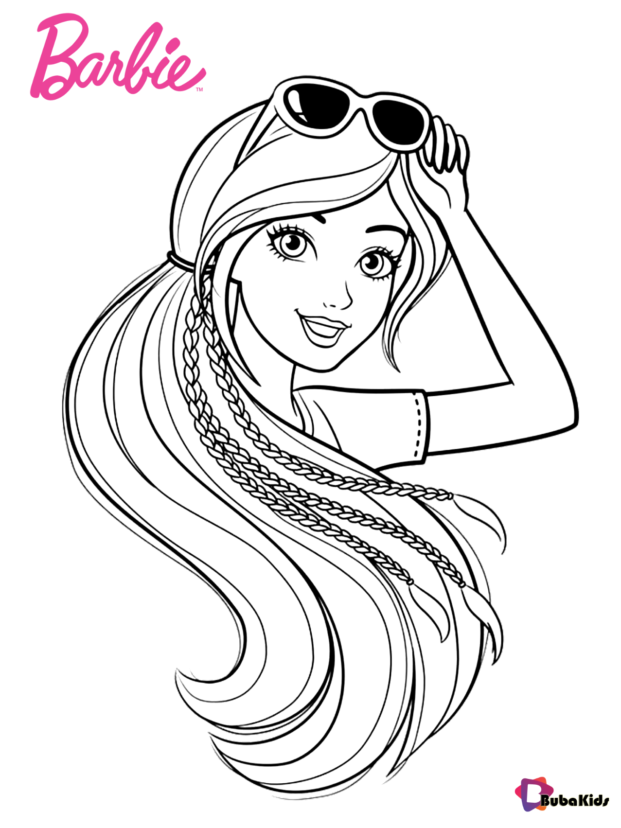 Lovely Barbie Coloring Pages Printable 1