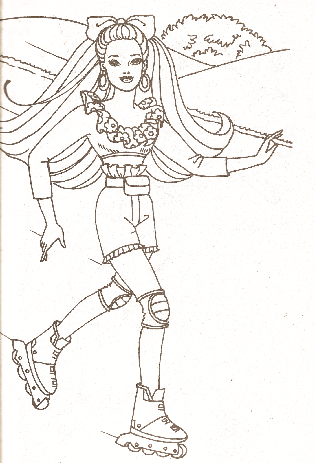 Lovely Barbie Coloring Pages Printable 17