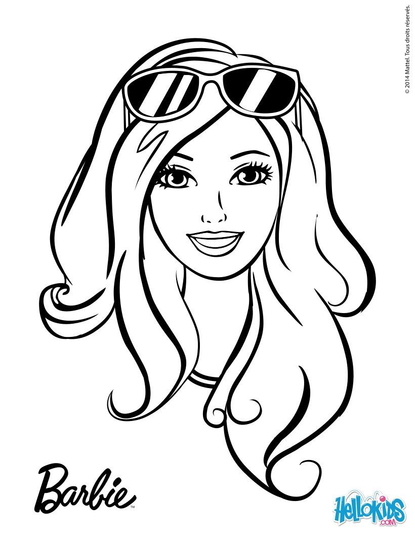 Lovely Barbie Coloring Pages Printable 3