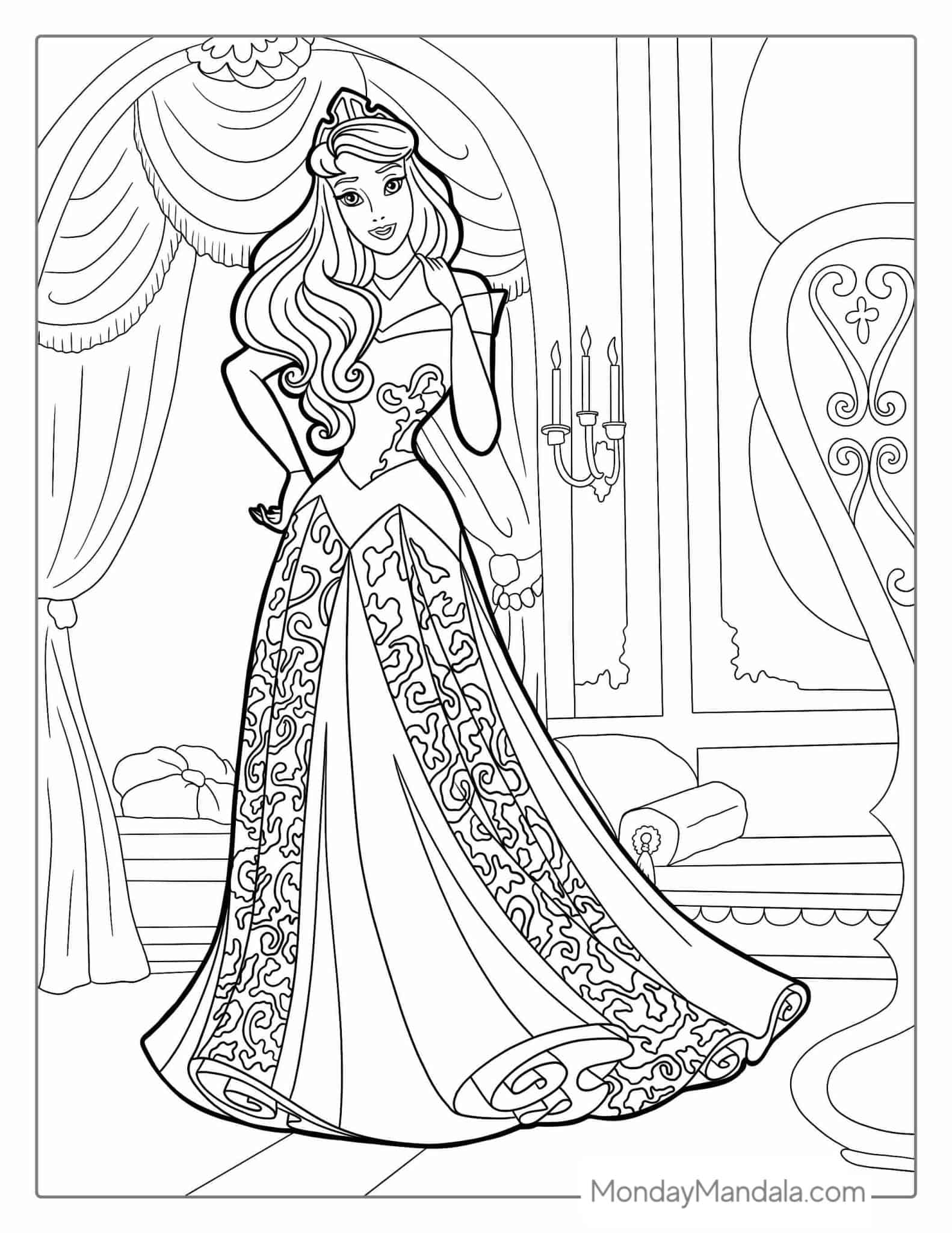 Lovely Barbie Coloring Pages Printable 31