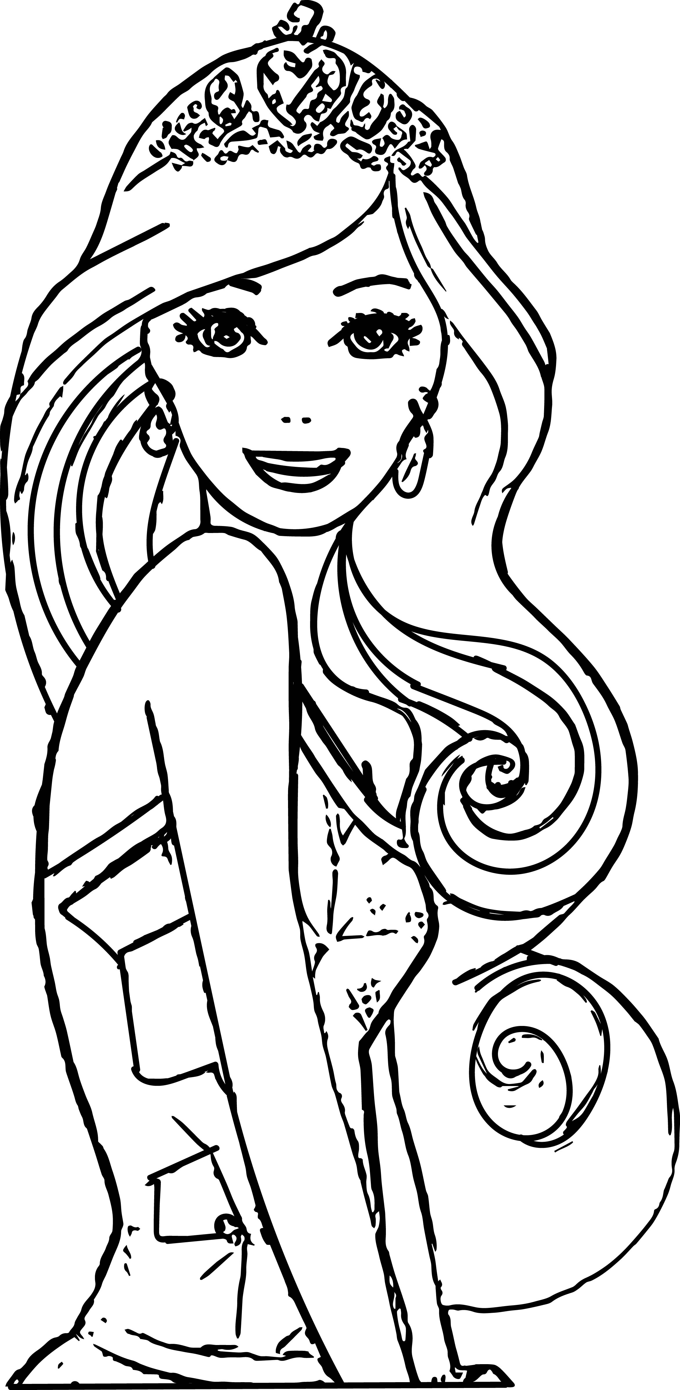 Lovely Barbie Coloring Pages Printable 33