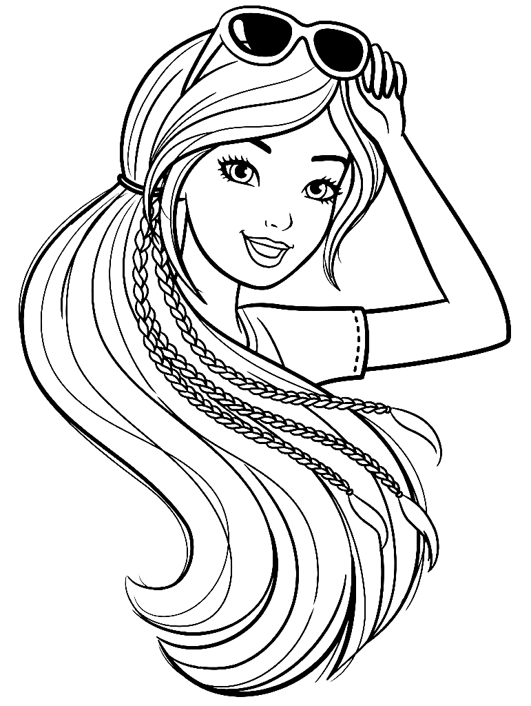 Lovely Barbie Coloring Pages Printable 35