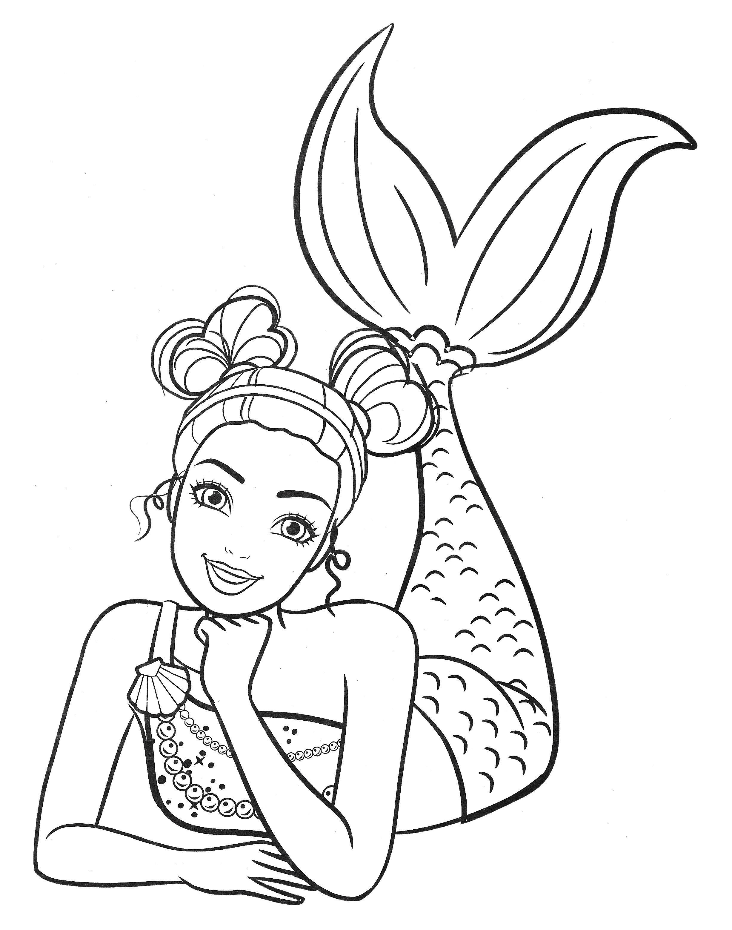 Lovely Barbie Coloring Pages Printable 4