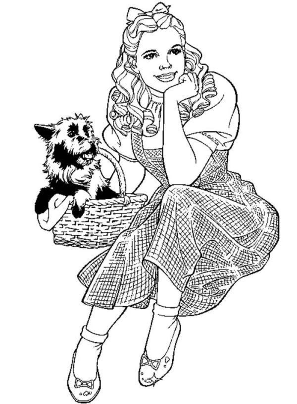 Magical Wizard Of Oz Coloring Pages Printable 12