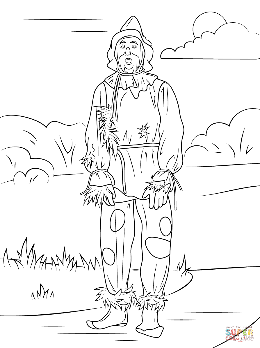 Magical Wizard Of Oz Coloring Pages Printable 14