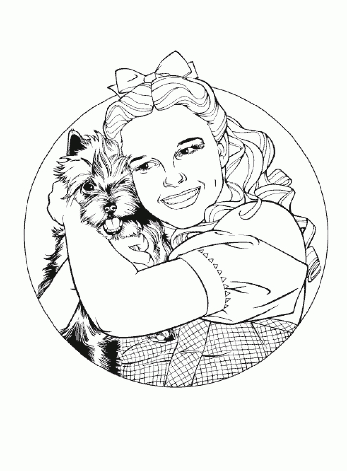 Magical Wizard Of Oz Coloring Pages Printable 2