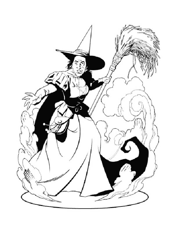 Magical Wizard Of Oz Coloring Pages Printable 22