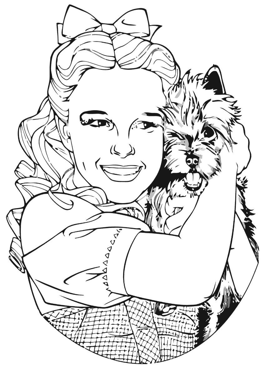 Magical Wizard Of Oz Coloring Pages Printable 25