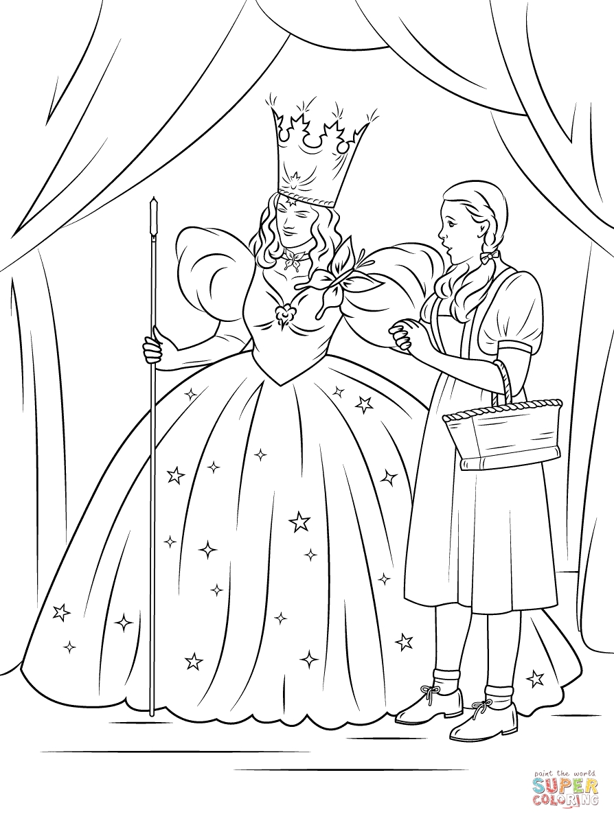 Magical Wizard Of Oz Coloring Pages Printable 26