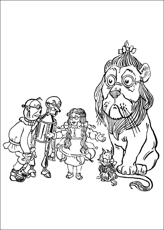 Magical Wizard Of Oz Coloring Pages Printable 35