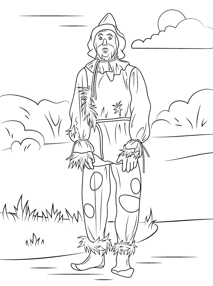 Magical Wizard Of Oz Coloring Pages Printable 6