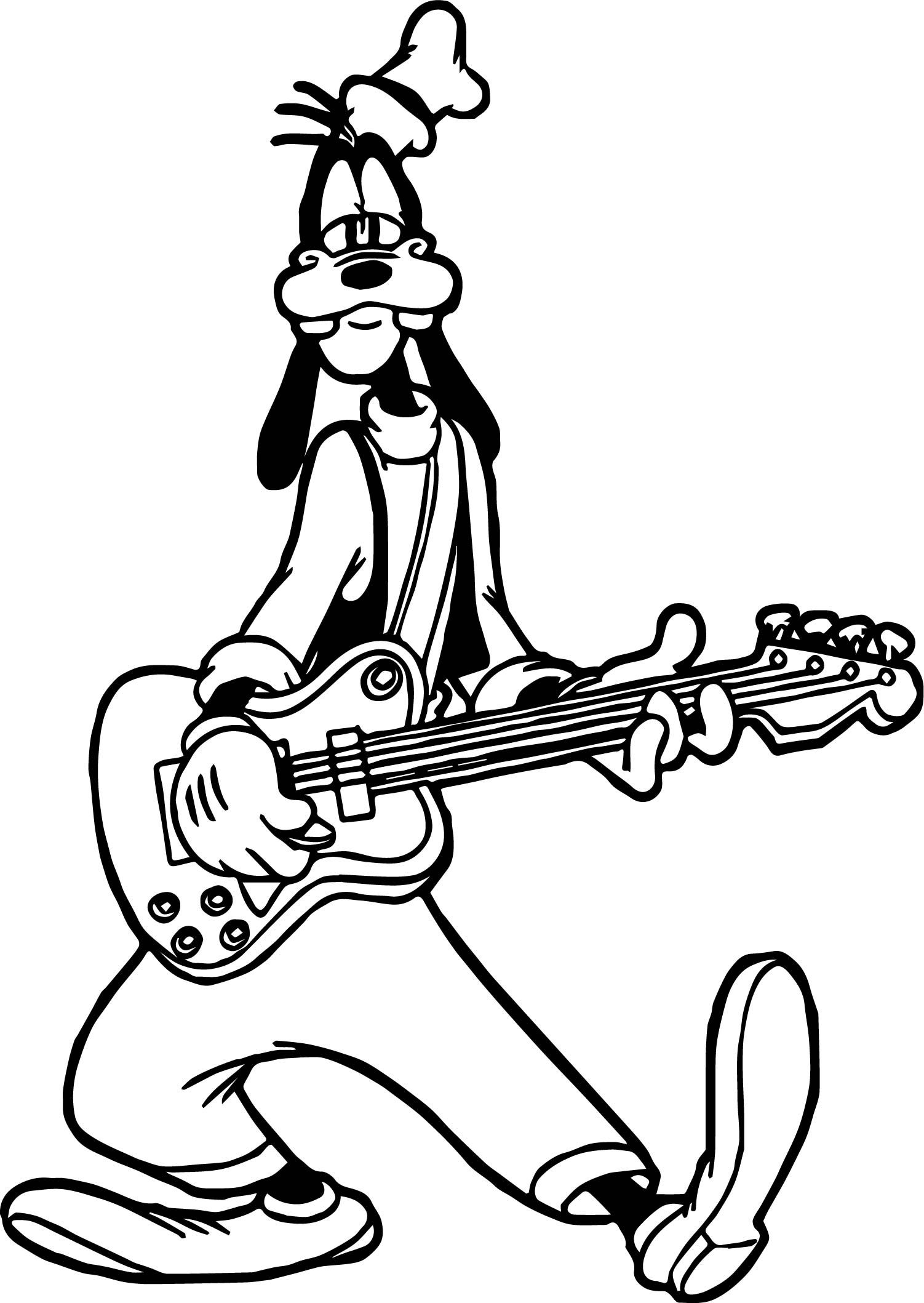 Melodic Guitar Coloring Pages Printable 21