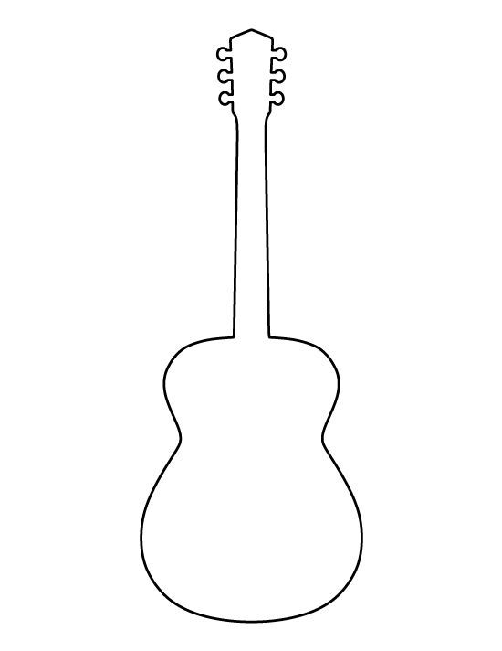 Melodic Guitar Coloring Pages Printable 23