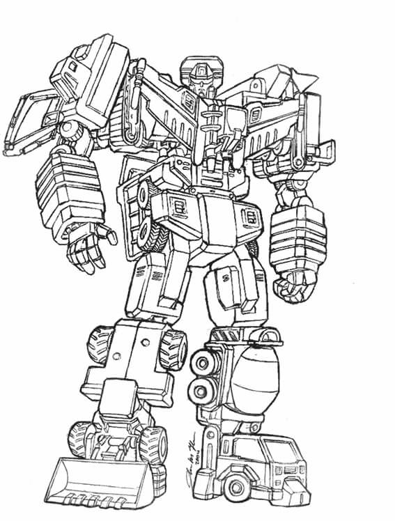 Robotic Coloring Pages Printable 13