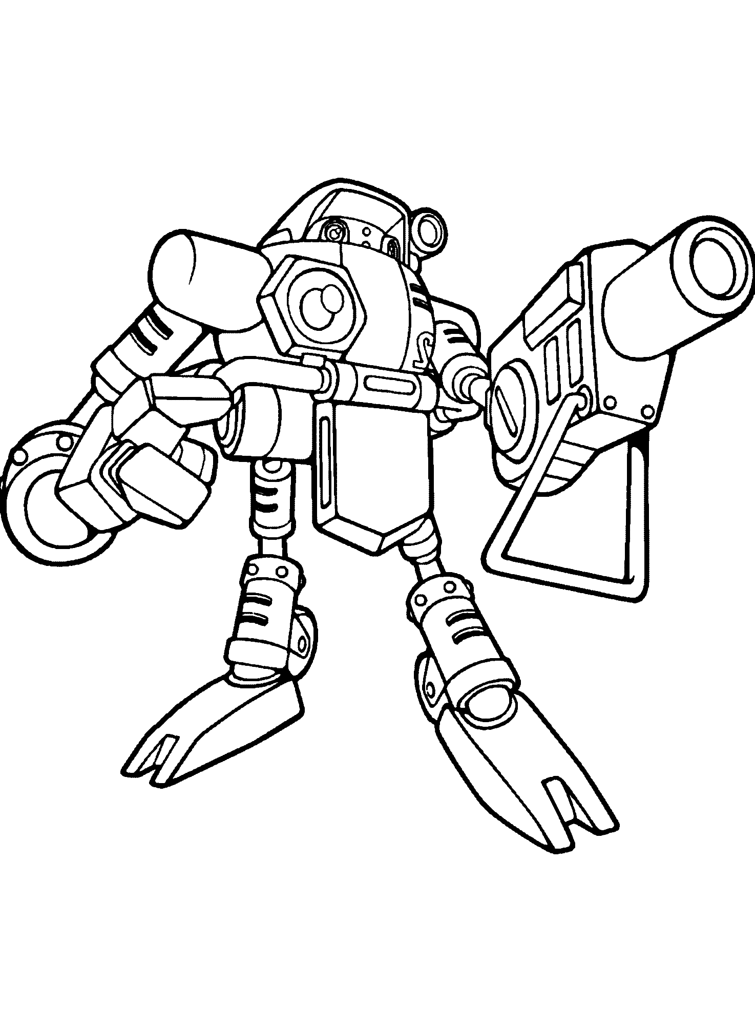 Robotic Coloring Pages Printable 16