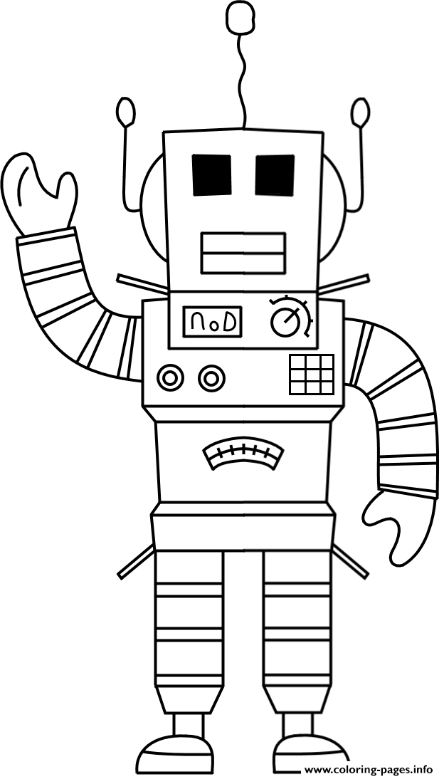 Robotic Coloring Pages Printable 17