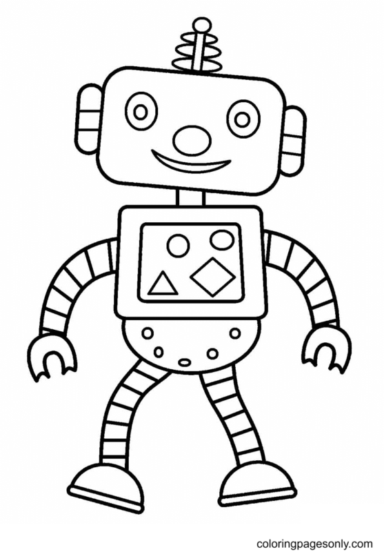 Robotic Coloring Pages Printable 18