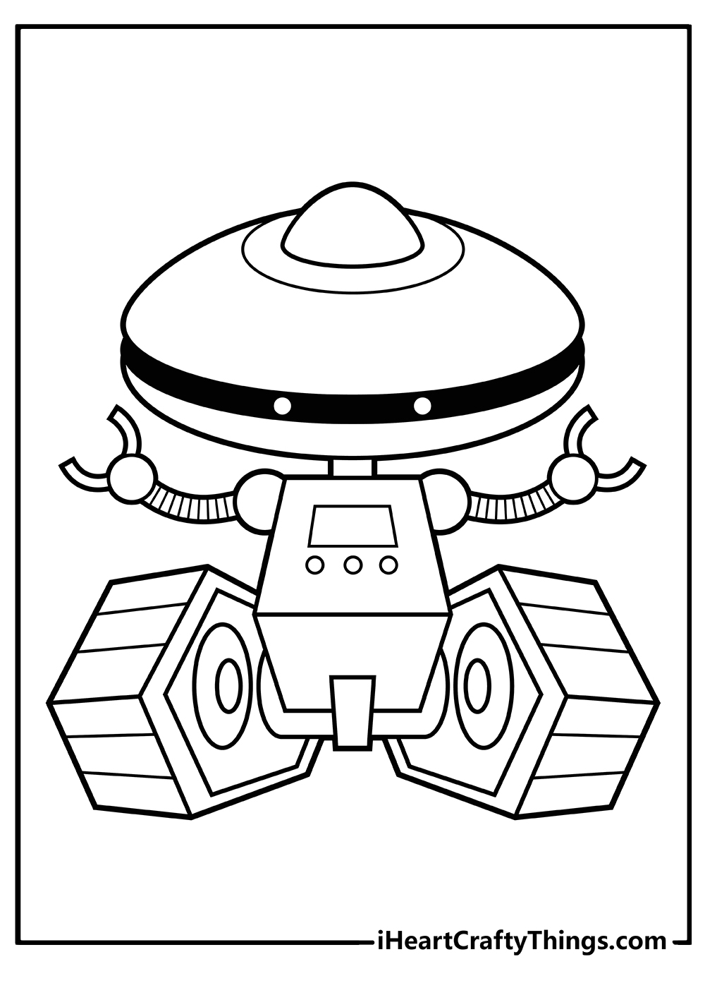 Robotic Coloring Pages Printable 20