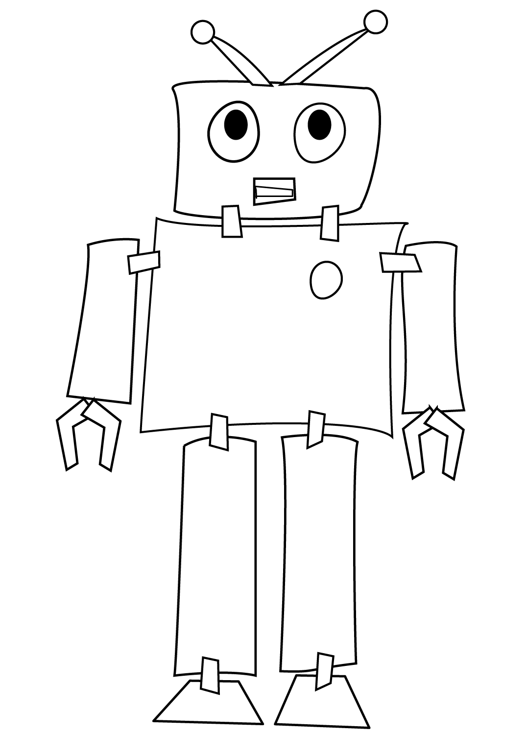 Robotic Coloring Pages Printable 22