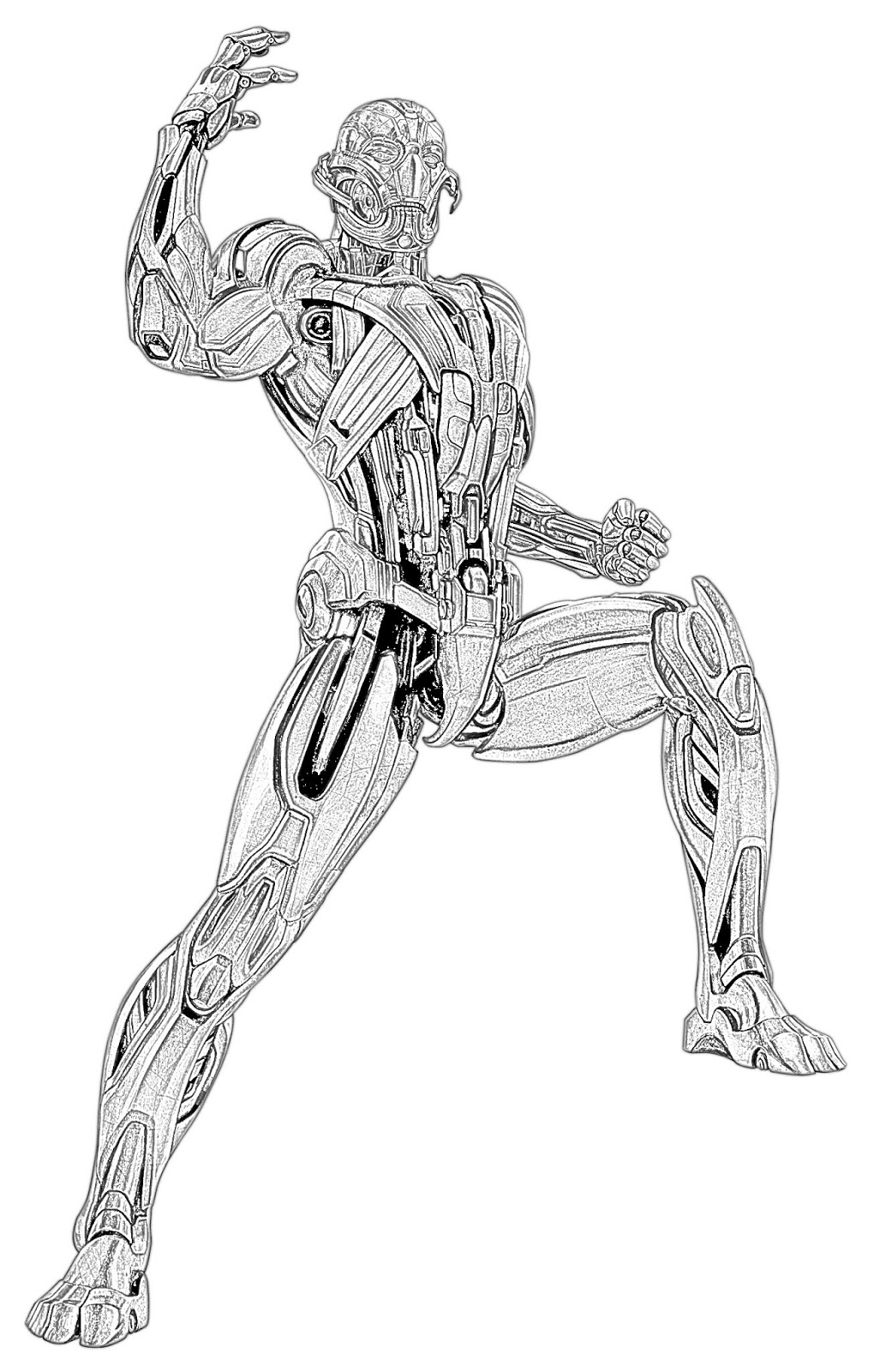 Robotic Coloring Pages Printable 23