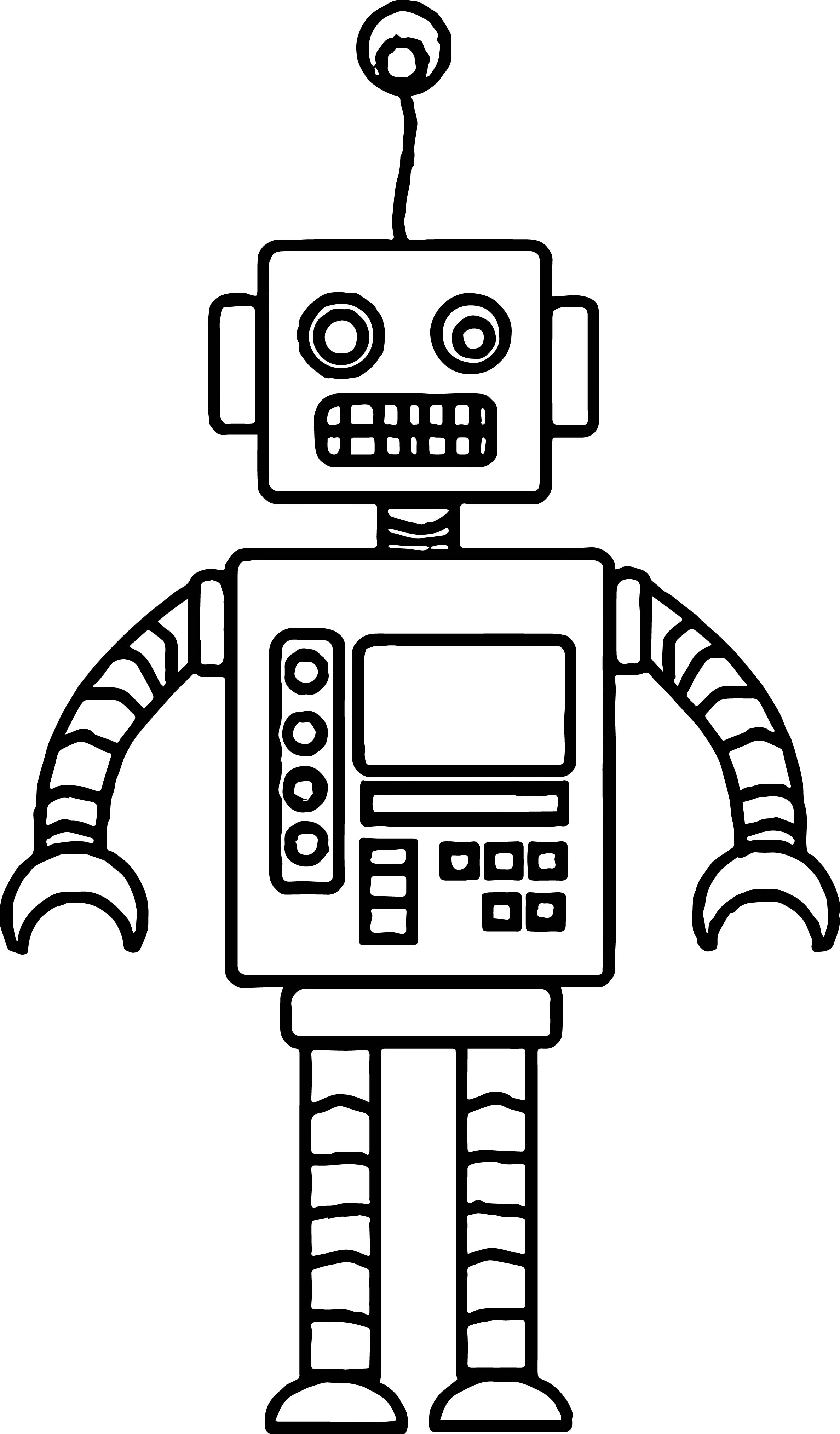 Robotic Coloring Pages Printable 26