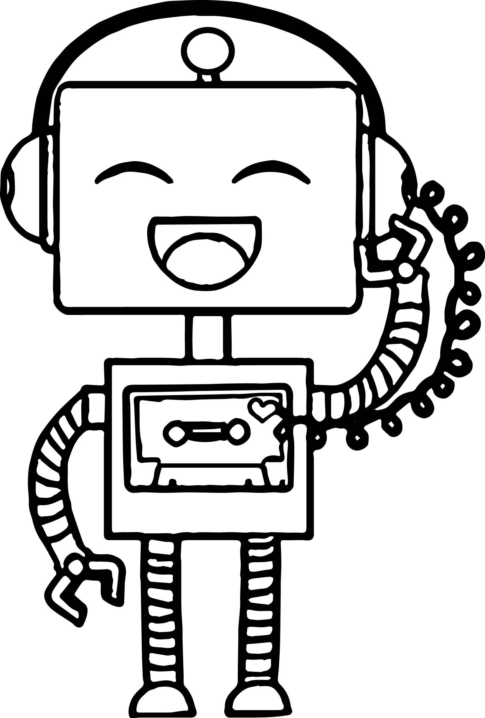 Robotic Coloring Pages Printable 27