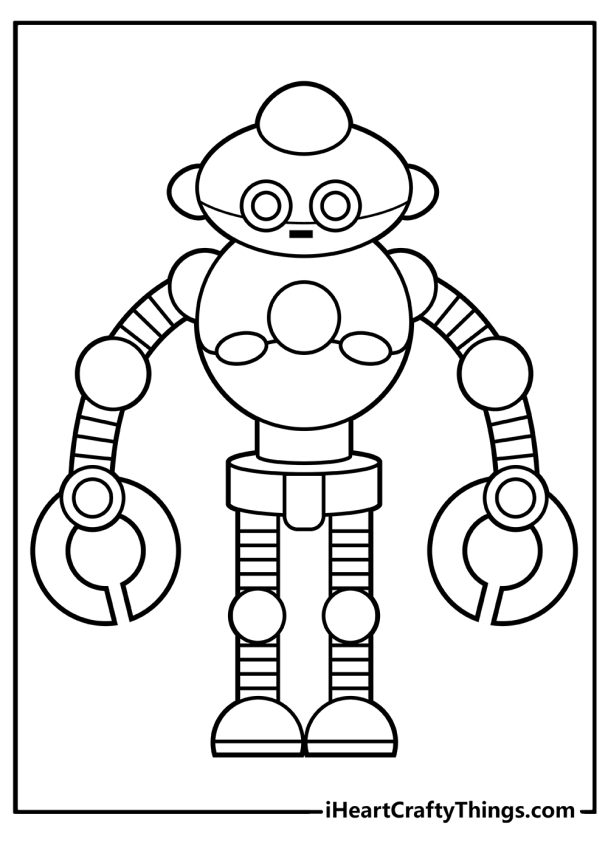 Robotic Coloring Pages Printable 28