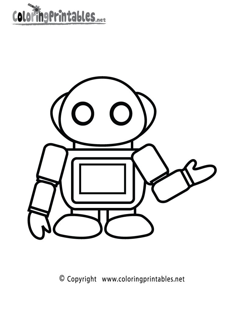 Robotic Coloring Pages Printable 30