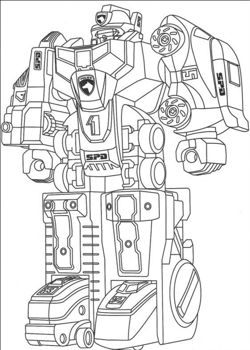 Robotic Coloring Pages Printable 31