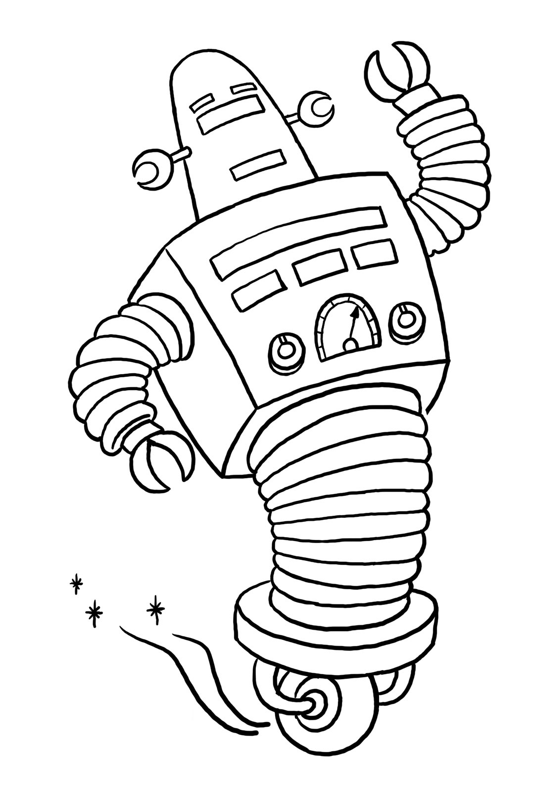 Robotic Coloring Pages Printable 6