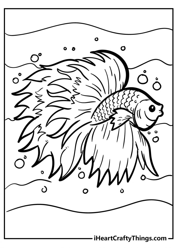 Tropical Fish Coloring Pages Printable 19