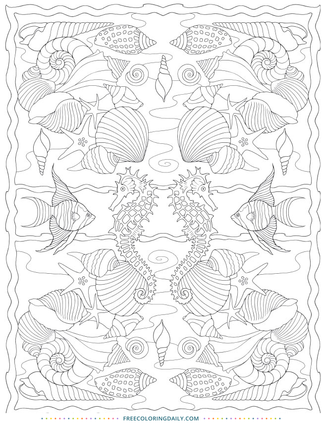 Tropical Fish Coloring Pages Printable 20