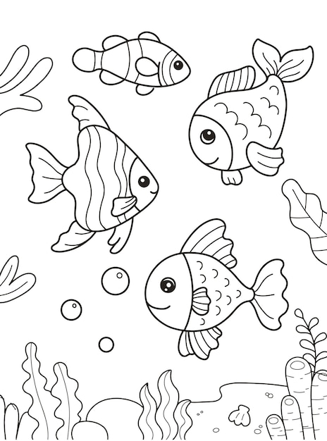 Tropical Fish Coloring Pages Printable 21