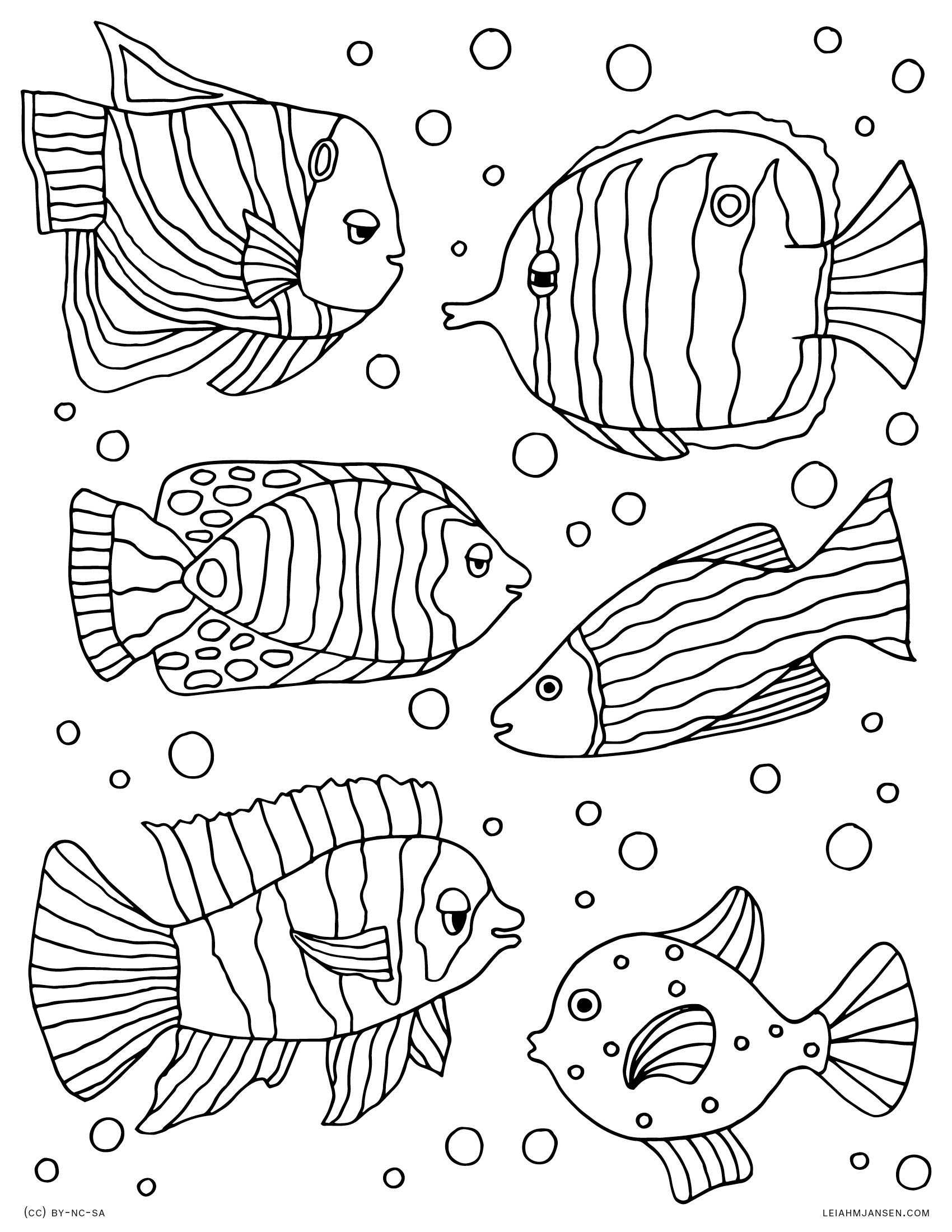 Tropical Fish Coloring Pages Printable 24