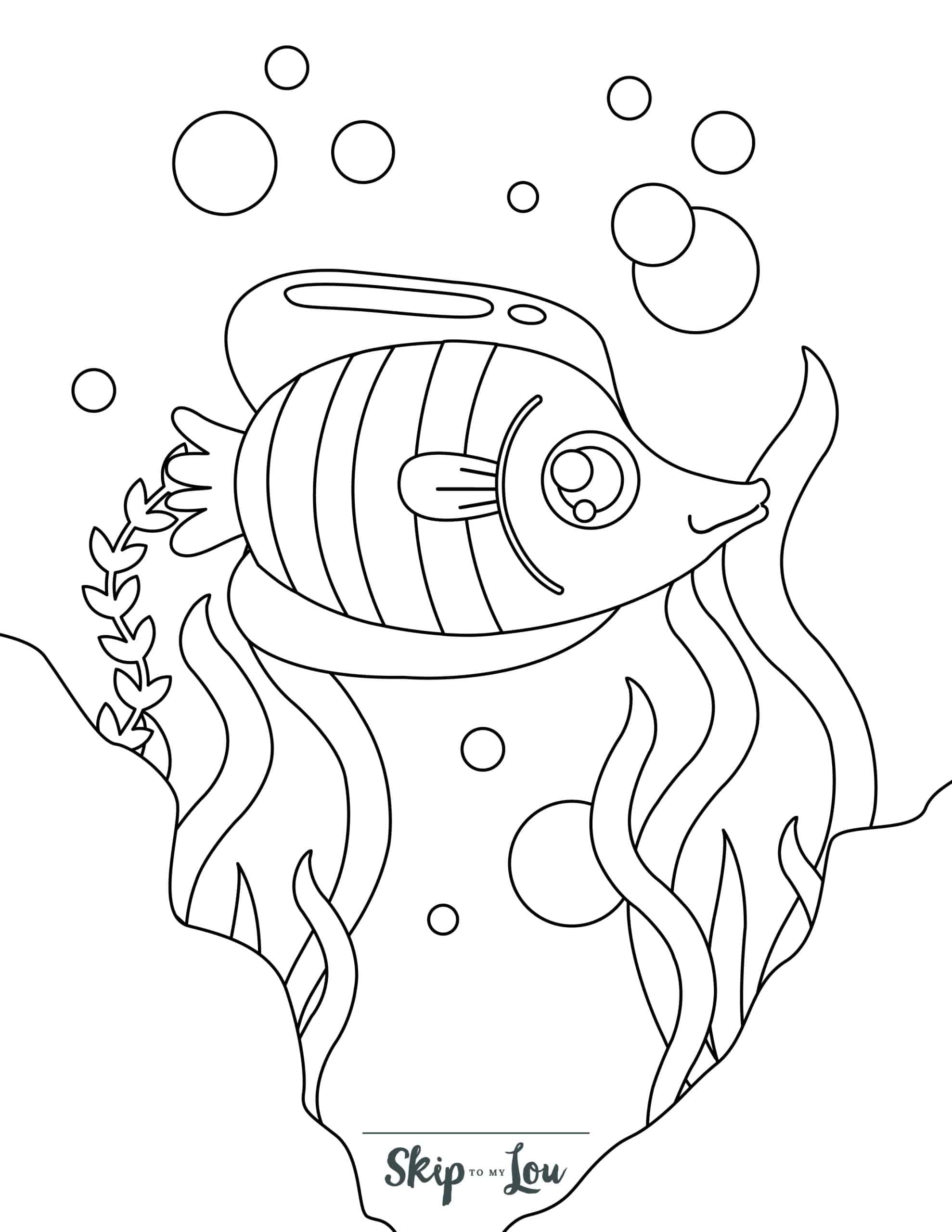 Tropical Fish Coloring Pages Printable 29