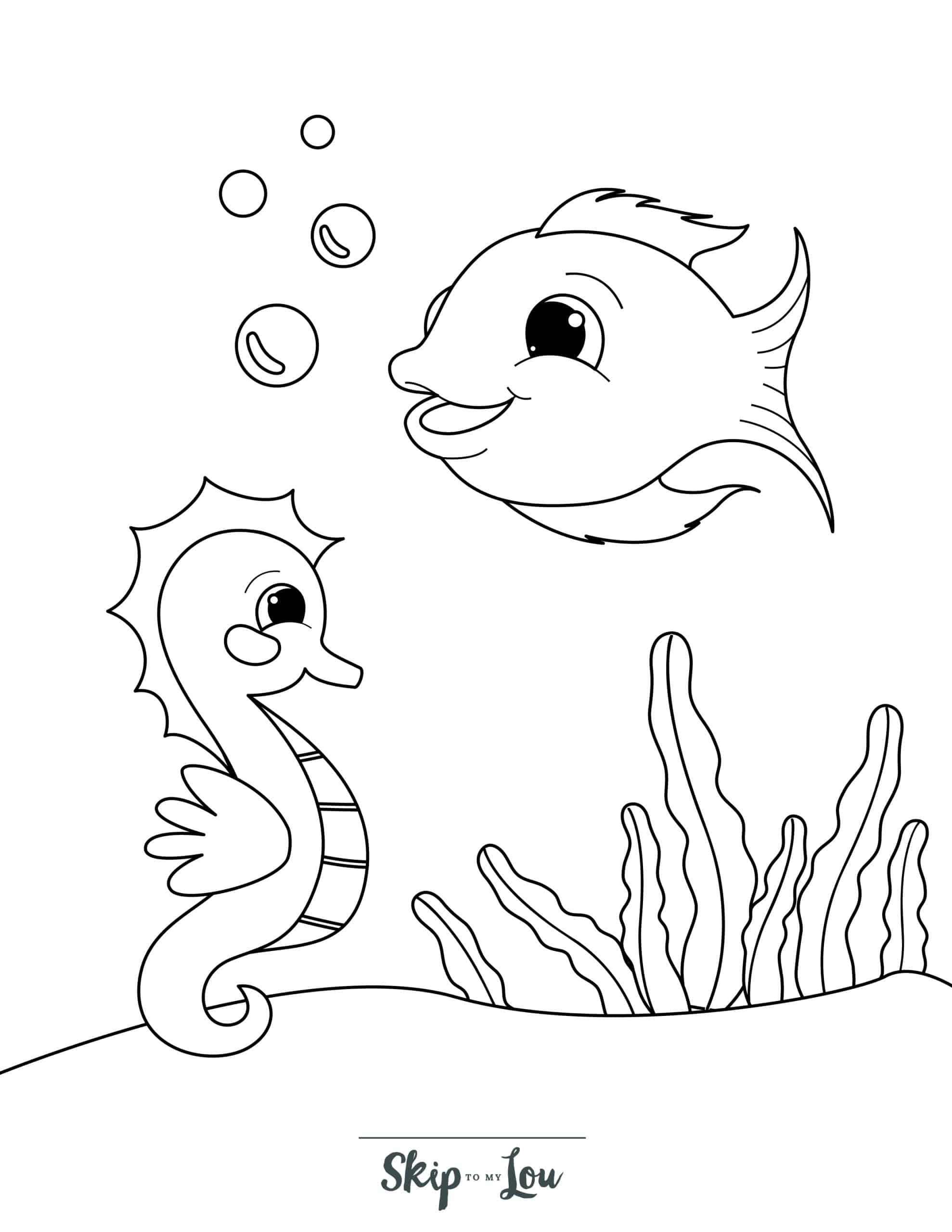 Tropical Fish Coloring Pages Printable 31