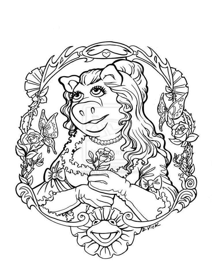 29 Fun Miss Piggy Coloring Page Printable 26