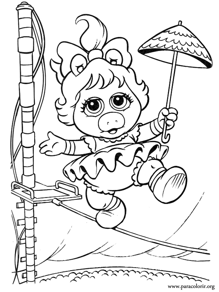 29 Fun Miss Piggy Coloring Page Printable 3