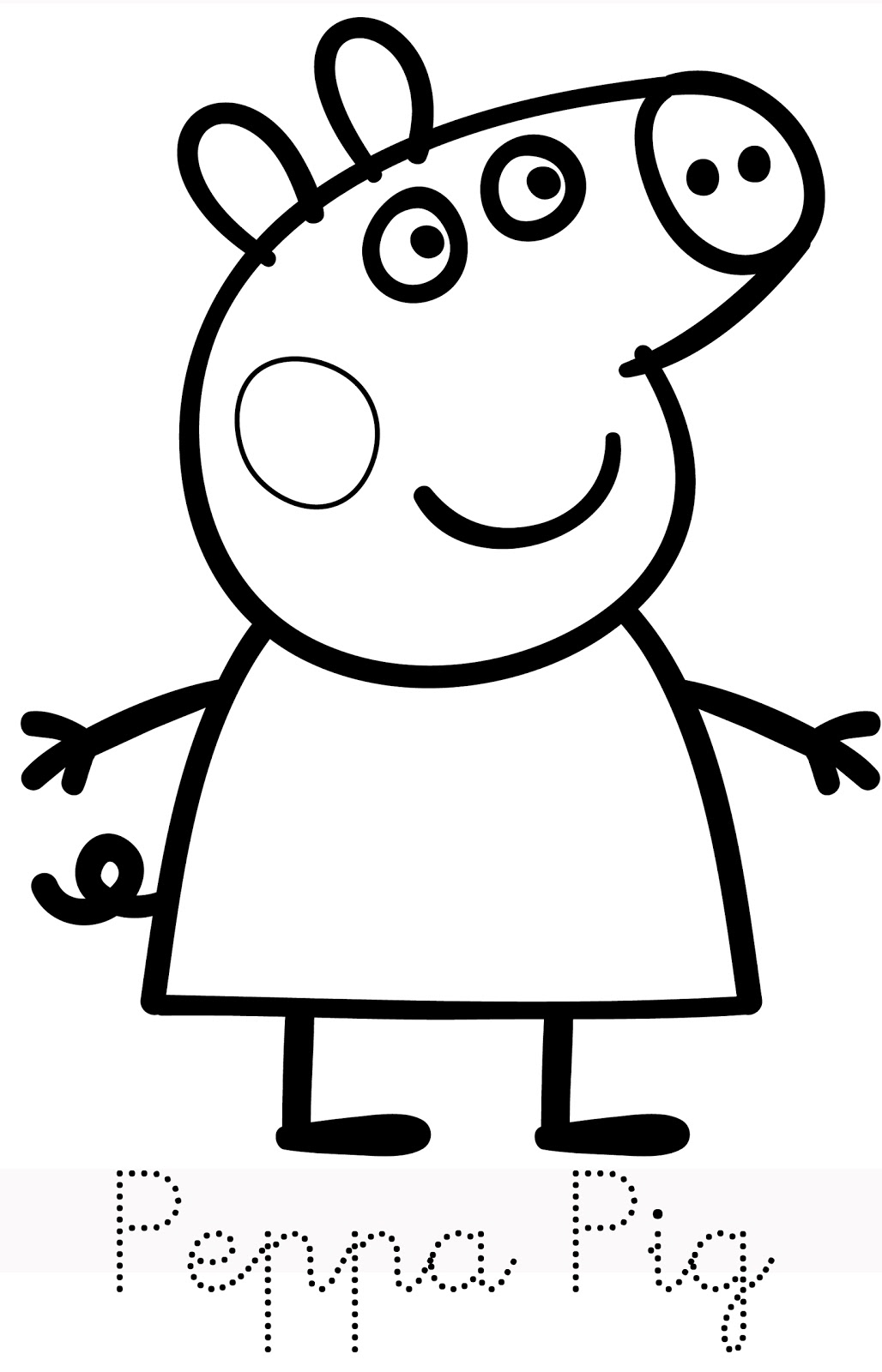 29 Peppa Pig Coloring Pages Printable 1