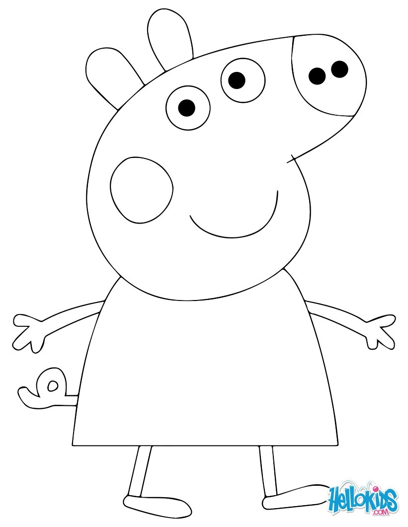 29 Peppa Pig Coloring Pages Printable 13