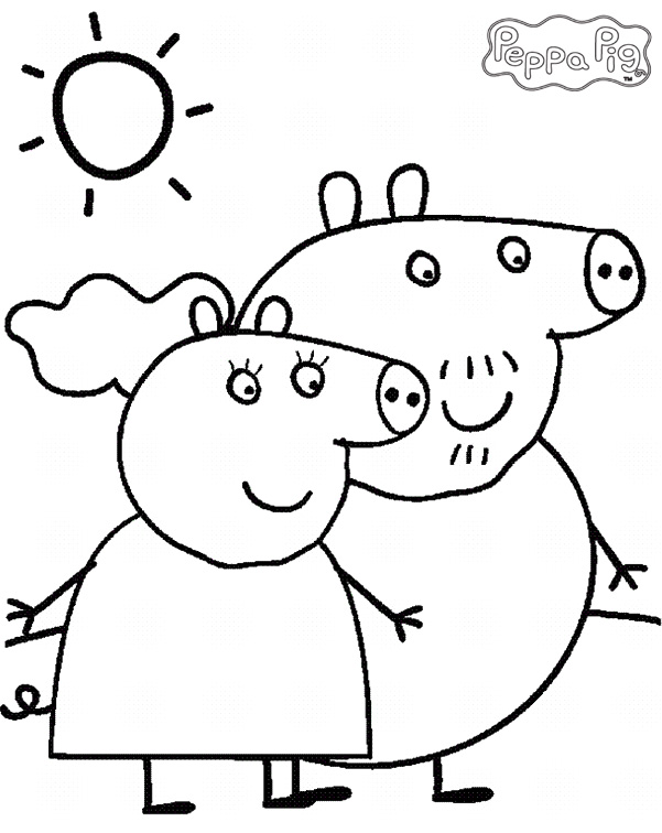 29 Peppa Pig Coloring Pages Printable 17