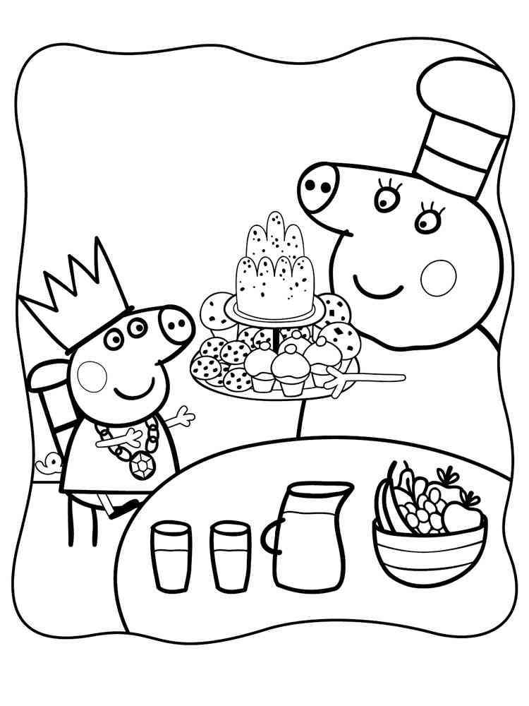 29 Peppa Pig Coloring Pages Printable 2